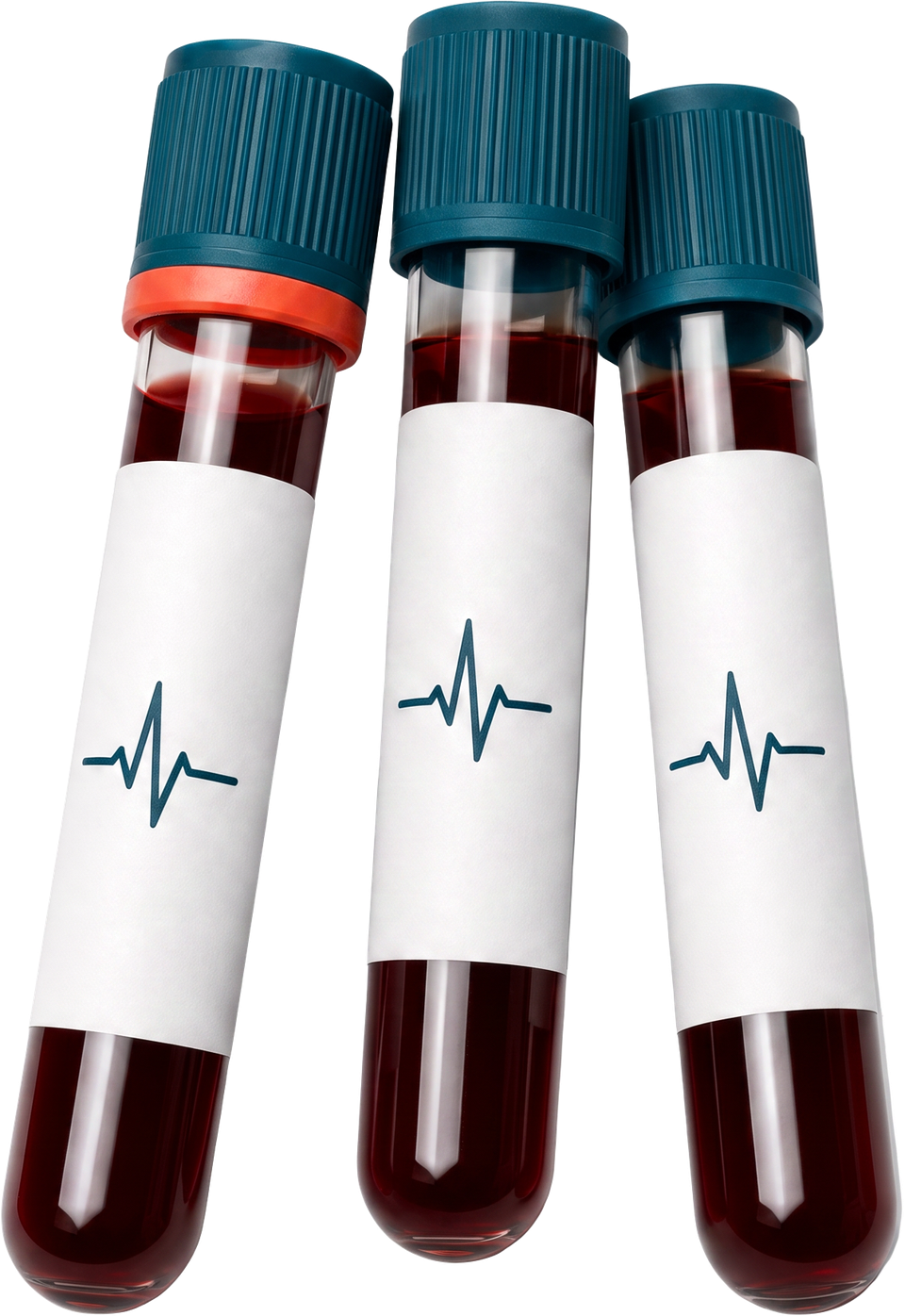 Three Health Panel blood collection tubes